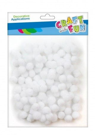 POMPON DECORATIVO 1CM BLANCO ARTESANAL CON DIVERSIÓN 463921