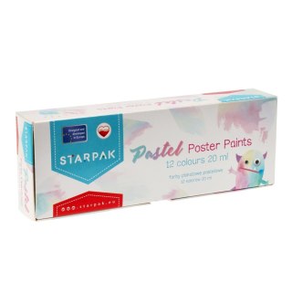 PINTURAS CARTEL 12 COLORES 20ML PASTEL FOL STARPAK 475388