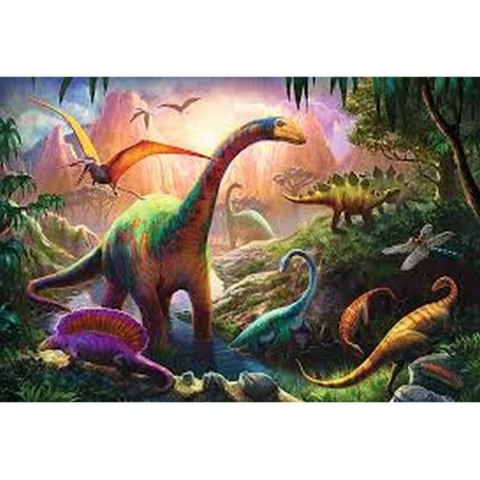 PUZZLE 100 PIEZAS EL MUNDO DE LOS DINOSAURIOS TREFL 16277 TR