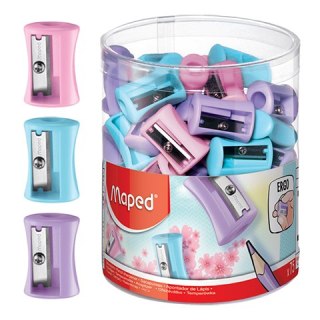 Sacapuntas VIVO PASTEL 1 AGUJERO DISPLAY 75 MAPED