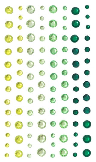 DECORACION DECORATIVA AUTOADHESIVO CRISTALES VERDE PACK104PZS PBH ARGO 251112 ARG ARGO