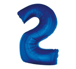 GLOBO FOIL "NUMERO 2", AZUL, 92 CM FG-C85N2 GODAN