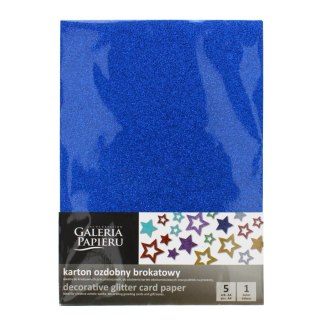 CARTULINA ARTESANAL A4 AZUL GLITTER 210G FOLLOW PACK5PZS GAL PAP ARGO 208110 GAL ARGO