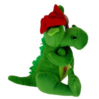 PELUCHE 22 CM DRAGÓN ONDA SENTADO EN UN SOMBRERO DEEF DE.01486 DEEF