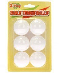 PELOTAS DE PING-PONG BLANCAS 6PZS HIPO 700015 HIPO