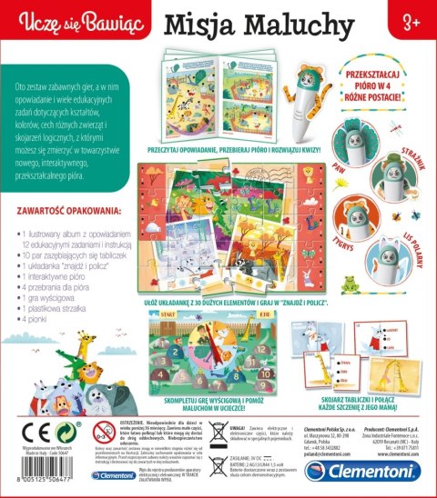 JUEGO EDUCATIVO BOLÍGRAFO HABLADOR MISSION NIÑOS CLEMENTONI 50647 CLEMENTONI