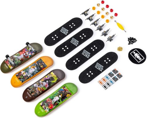 SPIN TECH DEC SKATEBOARD 4PACK AST 6028815 BC8 SPIN MASTER