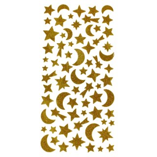 AUTOADHESIVO DECORATIVO ESTRELLAS EVA DORADO-BRILLO CRAFT WITH FUN 501778 CRAFT WITH FUN