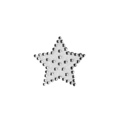 ADHESIVOS DE FOIL ESTRELLAS 40MM BLANCO 12UNDS SERIE TITANUM CRAFT-FUN HASTA