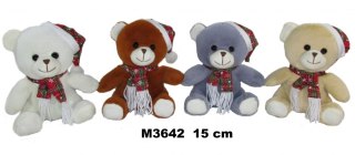 Peluche LAZO 15CM SENTADO CON GORRO Y BUFANDA SUN-DAY