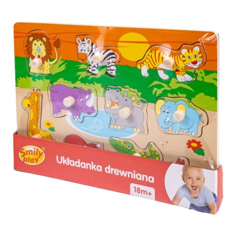 PUZZLE DE MADERA ANIMALES 10 UDS. FOL SONRIENTE PLAY SPW83596AN