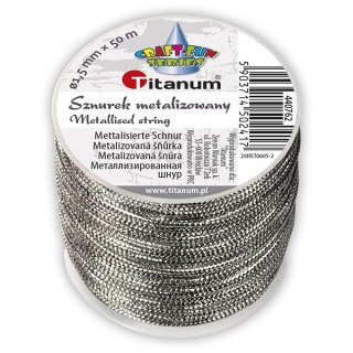 CUERDA METALIZADA 50M PLATA TITANIO SERIE CRAFT-FUN HASTA