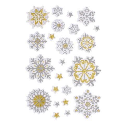 PEGATINAS NAVIDAD GLITTER ESTRELLAS CRAFT WITH FUN 501423 CRAFT WITH FUN