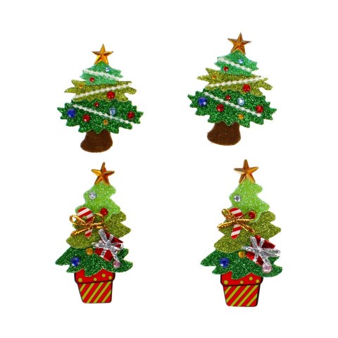 DECORACION NAVIDAD EVA ARBOL DE NAVIDAD 4 PCS. ARTESANÍA CON DIVERSIÓN 479982