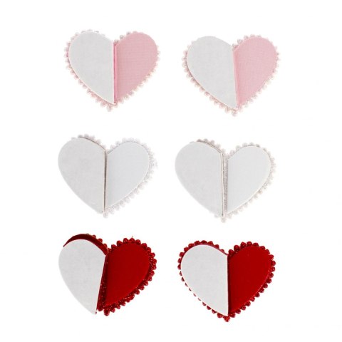 ADHESIVOS DECORATIVOS CORAZONES PLEGABLES PACK 6 UDS. ARTESANÍA CON DIVERSIÓN 501406 ARTESANÍA CON DIVERSIÓN