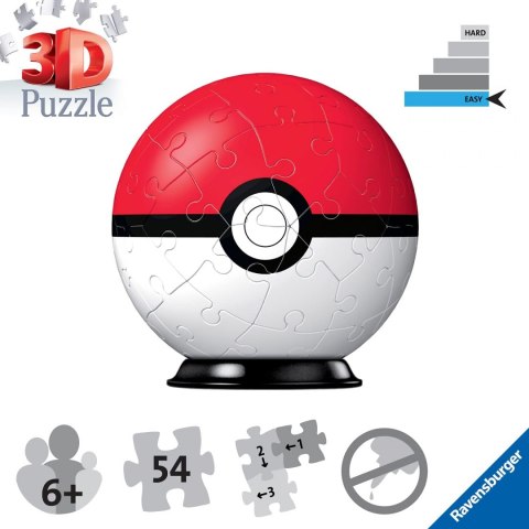 Ravensburger: Rompecabezas 3D - Orbe: Pokémon rojo