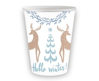 TAZA PAP 250ML HELLO WINTER OP6 PCS GO FOL GODAN