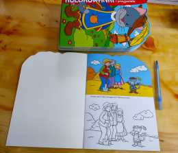 Dibujos para colorear para un niño en edad preescolar. El gato con botas y amigos.