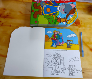 Dibujos para colorear para un niño en edad preescolar. El gato con botas y amigos.