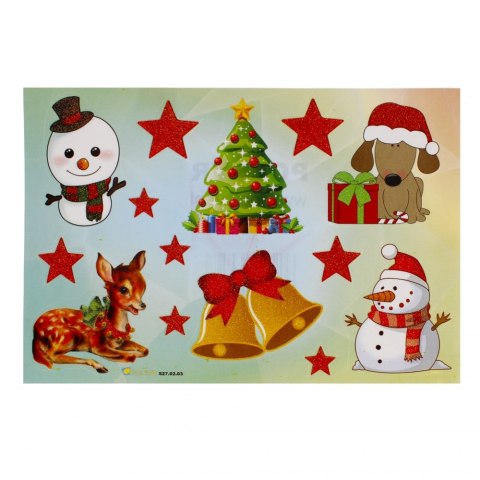 ADHESIVOS 16X11 CM MIX NAVIDEÑO PACK.25 UDS. POLSIR 130121 POLSIR