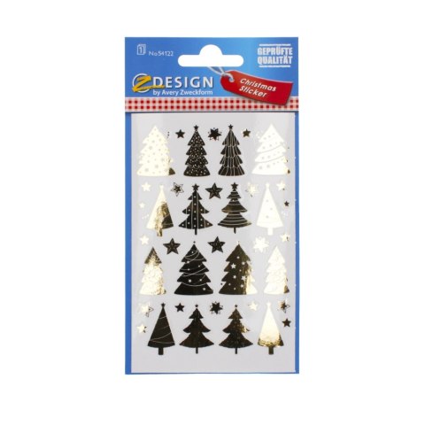 ADHESIVOS 80X160 DORADO ÁRBOL DE NAVIDAD 54122 ZF B/C ZWECKFORM 54122 ZWECKFORM