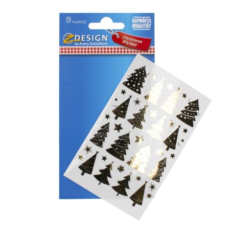 ADHESIVOS 80X160 DORADO ÁRBOL DE NAVIDAD 54122 ZF B/C ZWECKFORM 54122 ZWECKFORM