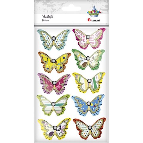 PAPEL AUTOADHESIVO DECORACIONES 3D MARIPOSAS 10 UDS. SERIE TITANUM CRAFT-FUN HASTA