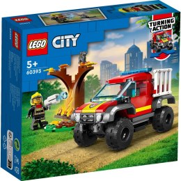 Bloques de Construcción Camión de Bomberos de Ciudad 4x4 LEGO 60393 LEGO