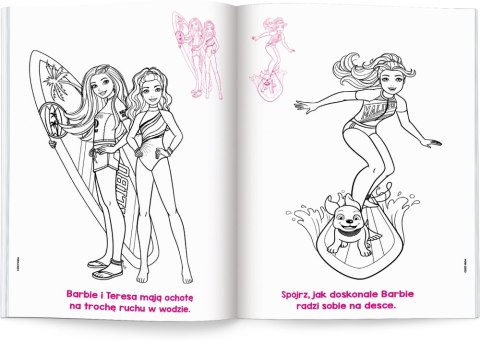 LIBRO PARA COLOREAR A4 PEGATINAS AMEET BARBIE NA-1203 AMEET