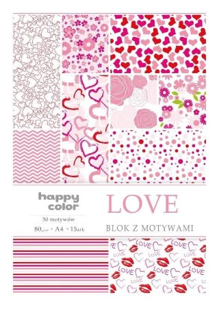 LOVE PAD PAD A4/15K 30 MOTIVOS 80G HAPPY COLOR H38082030L WPC