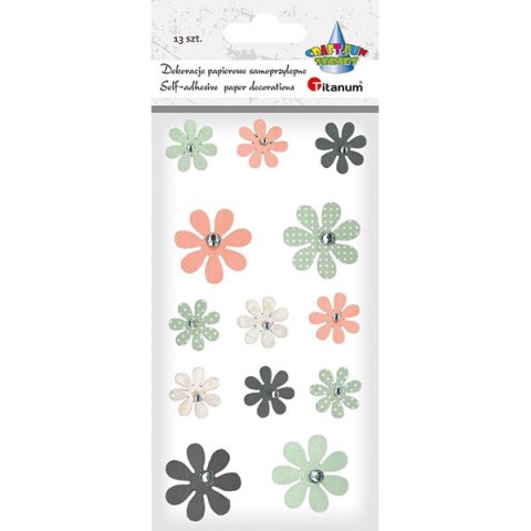 ADHESIVOS FLORES PASTEL TITANIO CRAFT-FUN SERIE HASTA