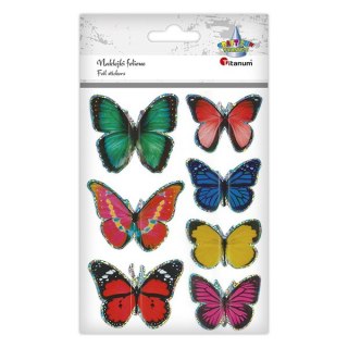 ADHESIVOS MARIPOSAS 3D TITANIO CRAFT-FUN SERIE HASTA