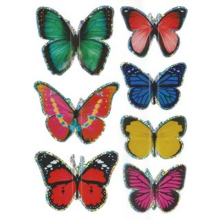 ADHESIVOS MARIPOSAS 3D TITANIO CRAFT-FUN SERIE HASTA