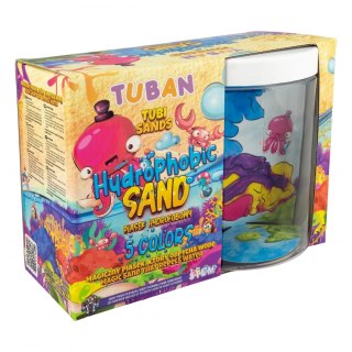 SET DE ARENA HIDRÓFOBA DE 5 COLORES CON ACUARIO TUBAN