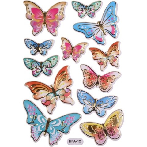 ADHESIVOS MARIPOSAS 3D SERIE CRAFT-FUN TITANUM HASTA