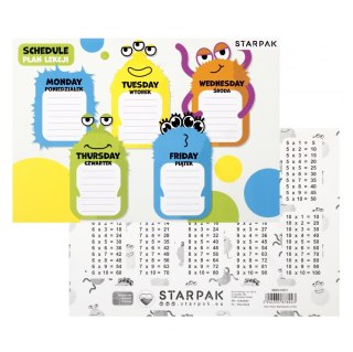 PLAN DE CLASES CON TABLA DE MULTIPLICACIÓN A5 MONSTER STARPAK 513571 STARPAK