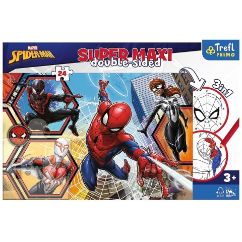 PUZZLE 24 ELEMENTOS SUPER MAXI SPIDER MAN TREFL 41006 TREF TREFL