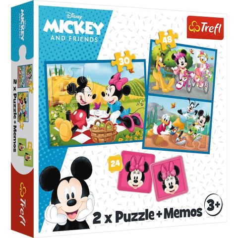 PUZZLE 2EN1 MEMOS CONOZCA A LOS HÉROES DE DISNEY TREFL 93344 TR TREFL