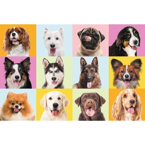 PUZZLE 60 PIEZAS PERROS DULCES TREFL 17374 TR TREFL