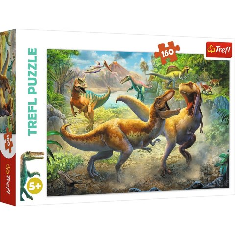 PUZZLE 160 PIEZAS LUCHANDO TIRANOSAURIOS TREFL 15360