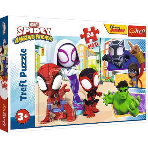 PUZZLE 24 PIEZAS MAXI SPIDEY Y AMIGOS PUD TREFL 14348 TREF