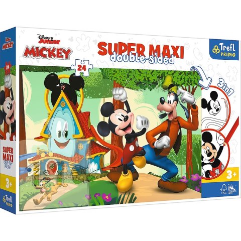 ROMPECABEZAS 24 uds. SUPER MAXI MICKEY CASA FELIZ TREFL 41012 TREF TREFL