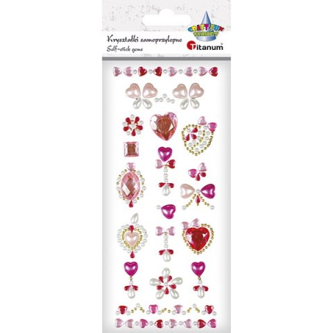 AUTOADHESIVO CRISTALES CORAZONES SERIE CRAFT-FUN HASTA