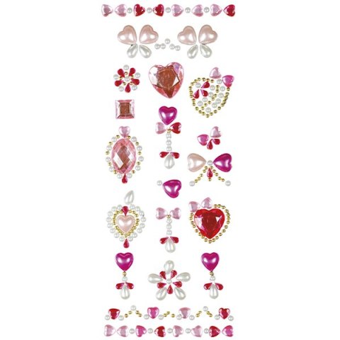 AUTOADHESIVO CRISTALES CORAZONES SERIE CRAFT-FUN HASTA