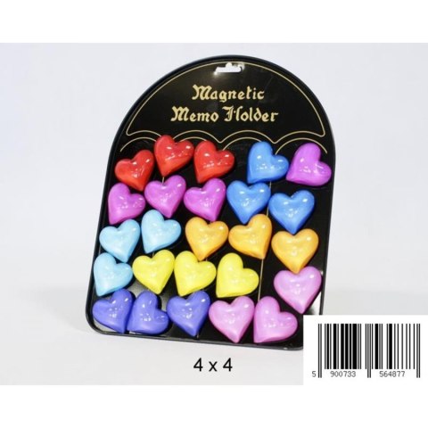 IMÁN CORAZÓN 4CM MEZCLA DE COLORES MIDEX TOYS