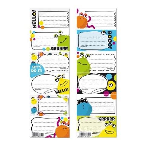 ADHESIVOS PARA CUADERNO MONSTER PACK 25 UDS. STARPAK 512191 STARPAK