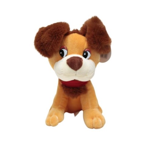 PELUCHE PERRO SENTADO 18 CM CON OREJAS PELUDAS DEEF 03795 DE DEEF