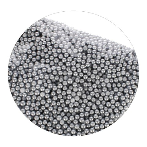 BOLAS DE POLIESTIRENO DECORATIVAS PLATA 10G 4MM CRAFT WITH FUN 501464 CRAFT WITH FUN