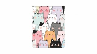 FUNDA PARA DOCUMENTOS ESTUDIANTILES GATOS VERTICALES BIURFOL OD-21-22 BIUFOL