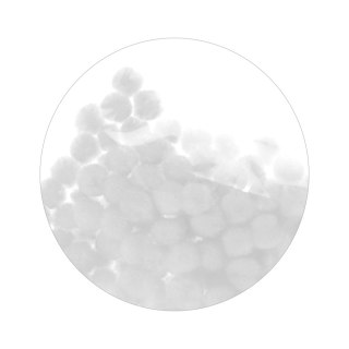 POMPON DECORATIVO 1CM BLANCO ARTESANAL CON DIVERSIÓN 463921